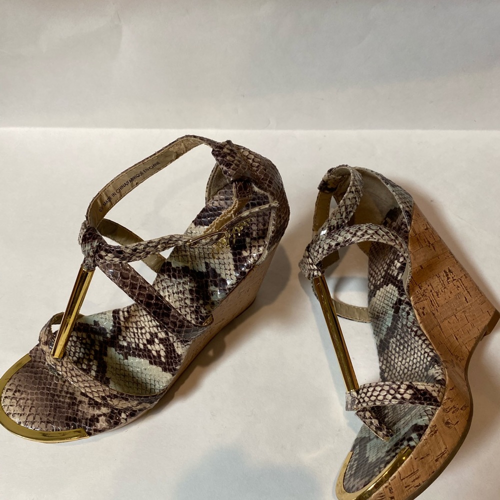 Massimo wedge Python sandals - Picture 6 of 8